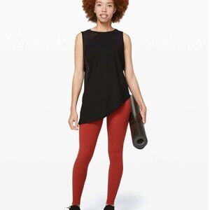 Lululemon Strength In Stance Tank NWOT Mesh Asymmetrical Black Top